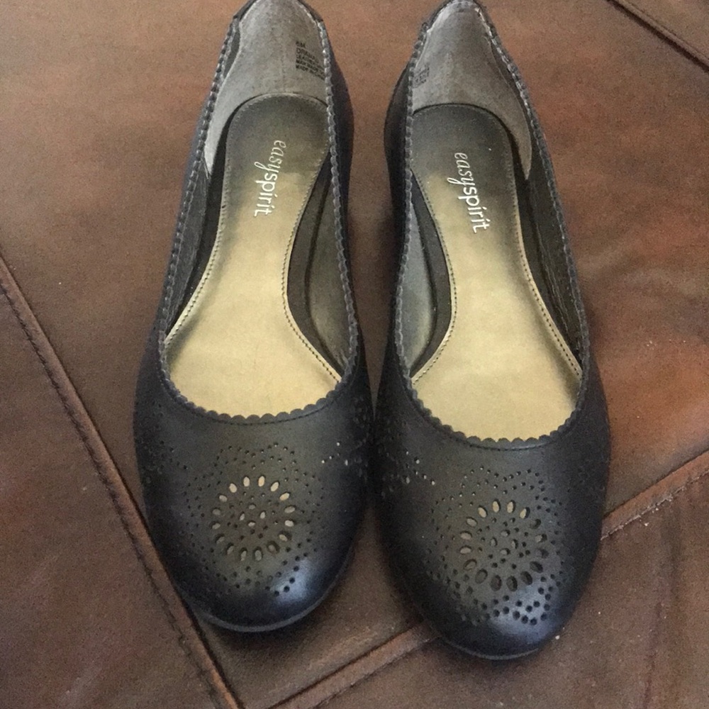 Black flats.